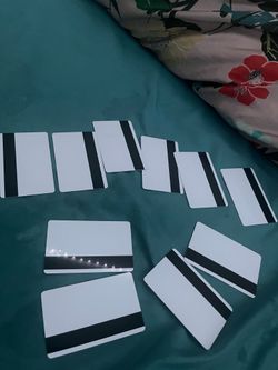 10 white blank cards I have a card reader too
