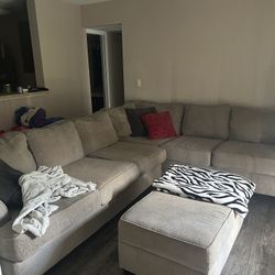 Broyhill Sectional Sofa and Ottoman 