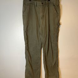 Carhartt Carpenter Pants Men’s 33x30 Relaxed Fit Utility Workwear Green B324