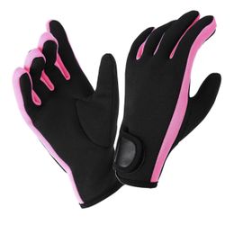 Micosuza Neoprene 1.5mm Five Finger Dive Gloves Pink Medium 