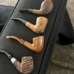 4 Wooden Pipes For $35
