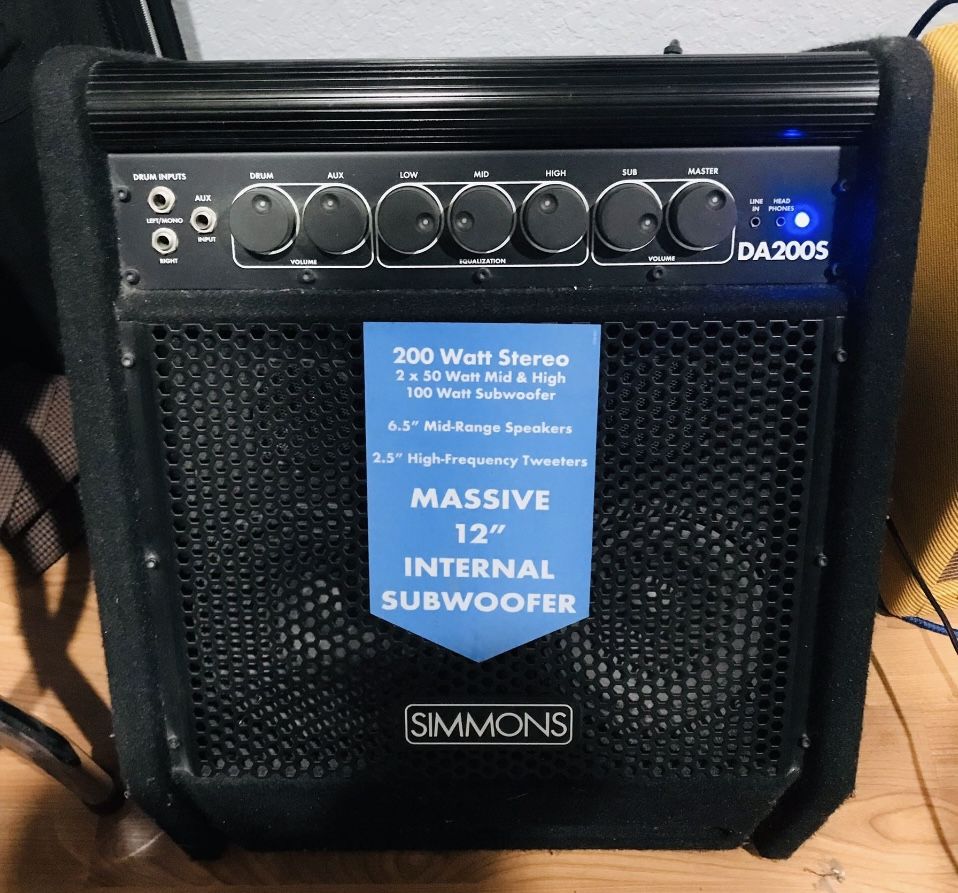 Simmons DA200S Amp /Monitor (with Casters)