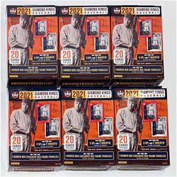 (6) 2021 Panini Diamond Kings Baseball Hanger Boxes - 6 Box Lot - Brand New Factory Sealed MLB Cards