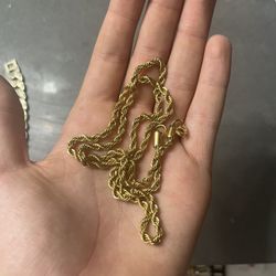 Gold Plated Twisted Chain