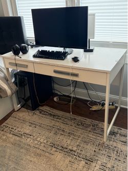 White desk