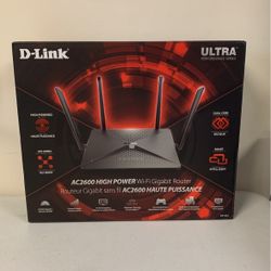 D-Link Wi-Fi Router ,AC2600 MU-MIMO Dual Band Gigabit 4 K Streaming and Gaming with USB Ports ,4x4 Wireless Internet for Home DIR-882 Black.       Pg