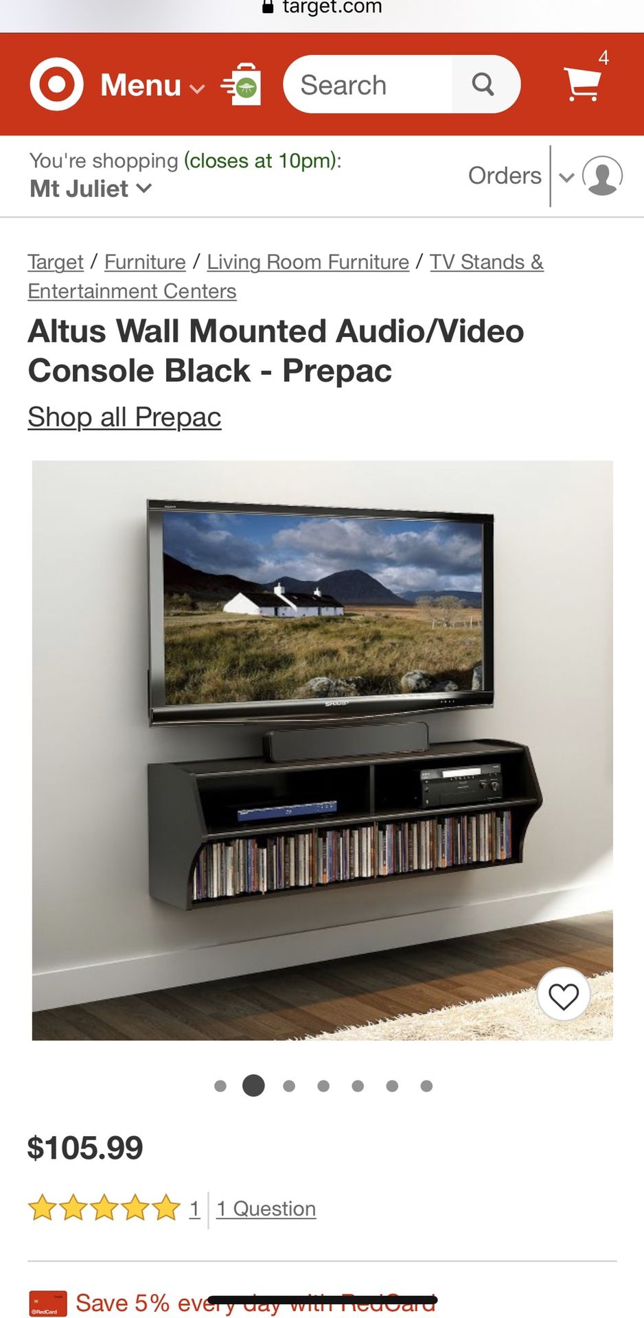 Tv wall mounted stand