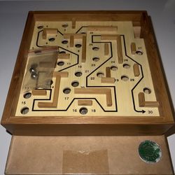 Labyrinth Wooden Puzzle Maze Skill Game Small 