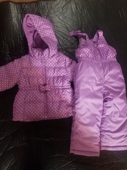 Toddler Girl Winter Coat And Snow Pants