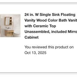Floating Sink (24”) NEW 