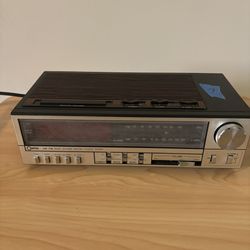 JCPenny Cosmo Vintage AM/FM Dual Clock Radio Alarm 