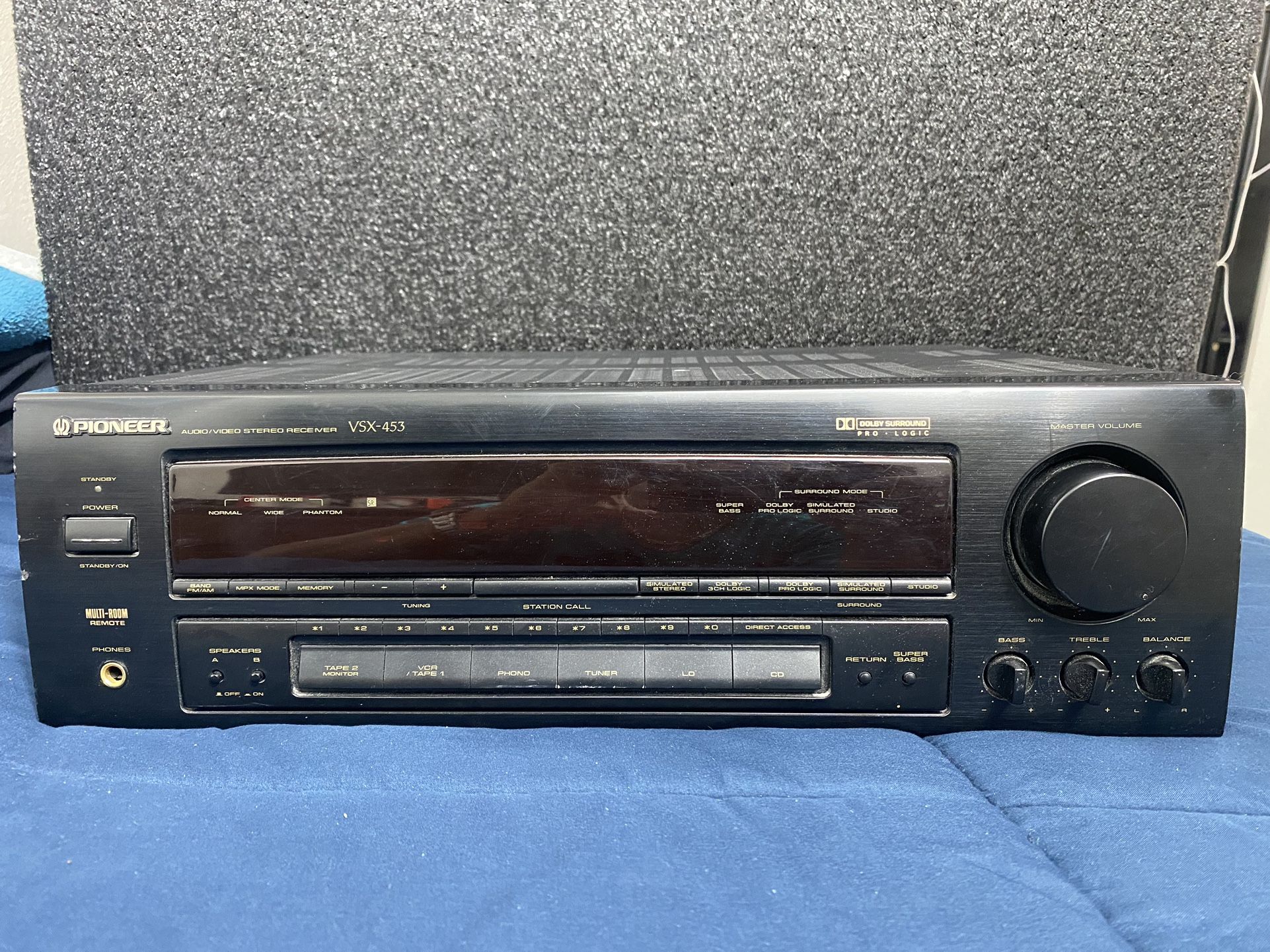 Pioneer VSX-453 - audio Receiver Stereo System