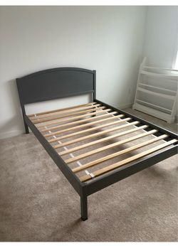 Pottery Barn Kids Austen Full Size Wooden Bed Frame - Gra