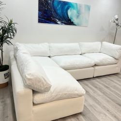 FREE DELIVERY SECTIONAL WHITE MODULAR SOFA CLOUD BRAND CITY FURNITURE 