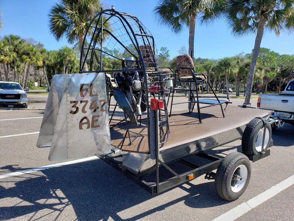 Airboat with trailer