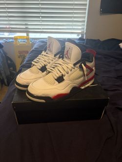 Used Jordan 4 Red Cement