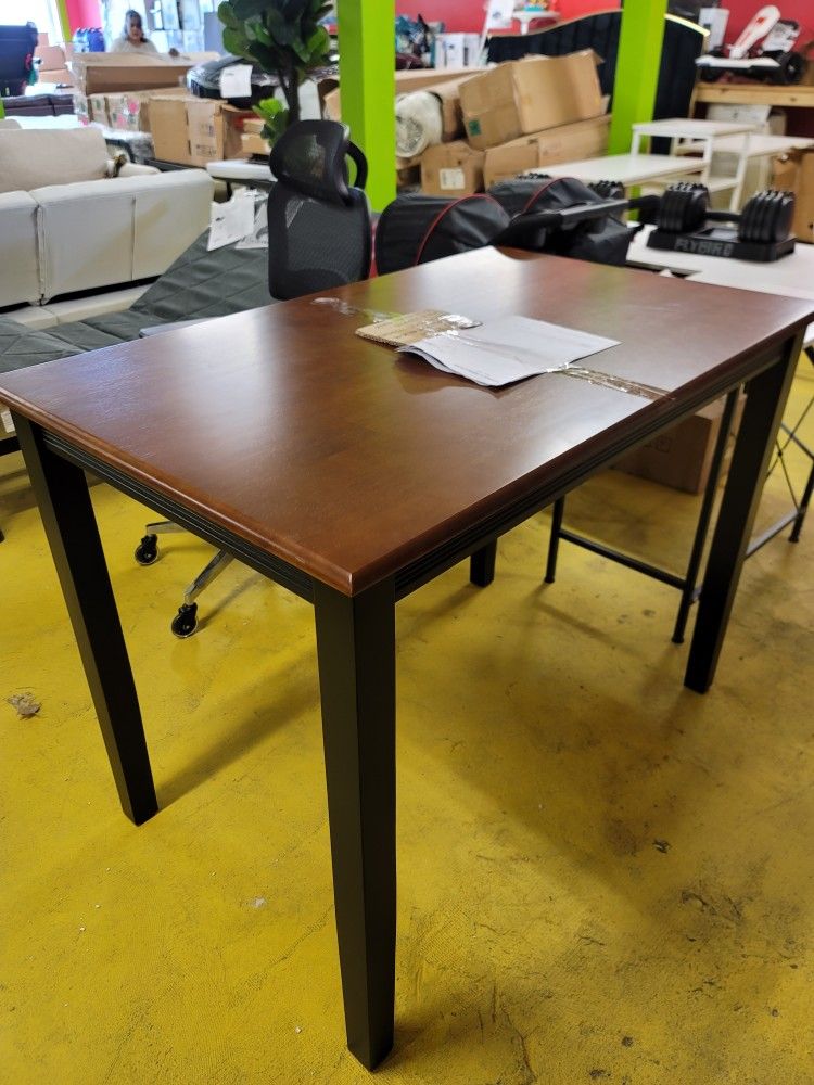 Dining Table Black And Brown 30X48 I