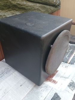 Black Cube Subwoofer Speaker