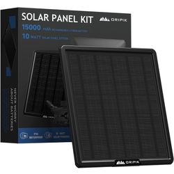 1 Trail Camera Solar Panel: 6V/9V/12V Game Camera Solar X004CT92OL Panel Charger kit Build-in 15000mAh Rechargeable Lithium Battery with USB-A/USB-C, 
