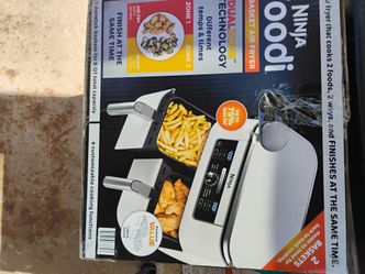Ninja food 2 basket air fryer ( new)