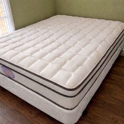 New Queen Mattress And Box Spring 2pc  Bed Frame Is Not Included 