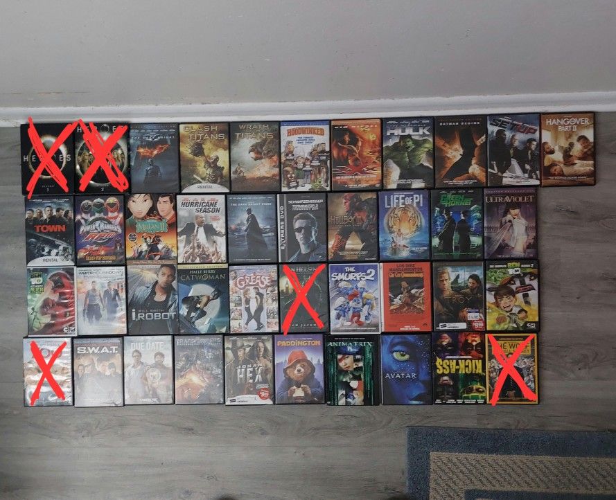 Dvds $1 Each