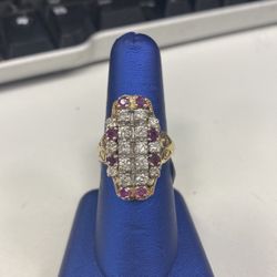 14KT White Gold Diamond Ring
