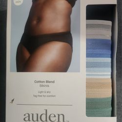 12 Women's Auden Bikini Cotton Panties 