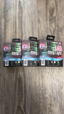 3 boxes of led light strips