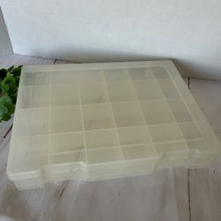 24 Grid Plastic Storage Organization Bin