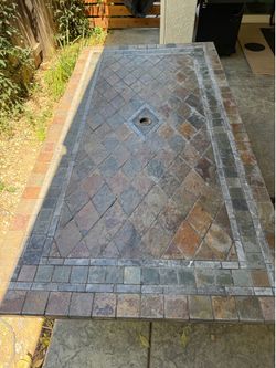 FREE Outdoor Stone Tile Table
