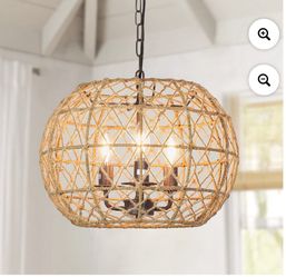 Hemp Rope Woven Pendant Light 