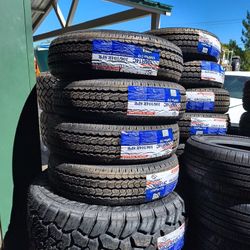 195R14 C Atlander Tires Installed And Balanced/ Instaladas Y Balanceadas