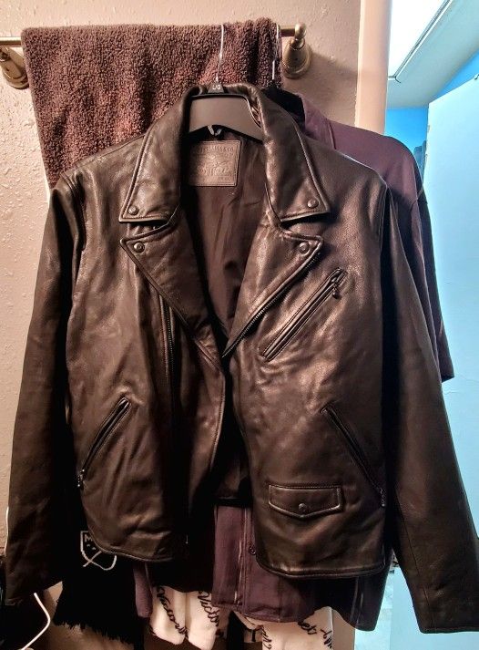 Levis Leather Moto Men's Jacket XL
