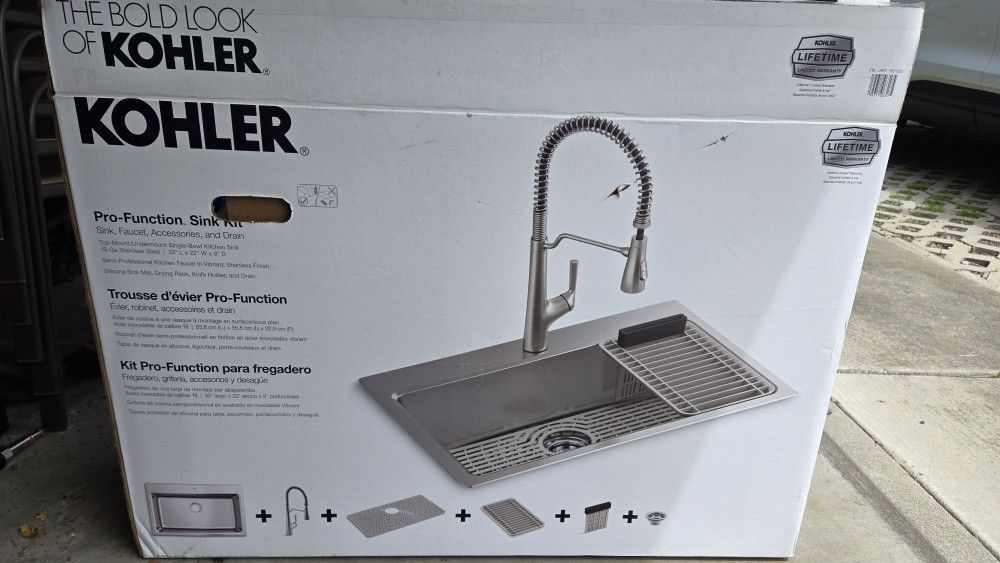 Brand New Kohler Sink - No Faucet
