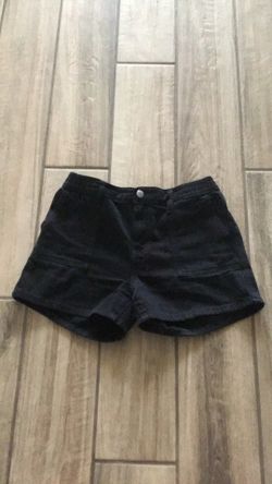 XL  14 - 16 Girls black jean shorts