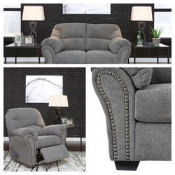 Brand New Love Seat With Matching Recliner