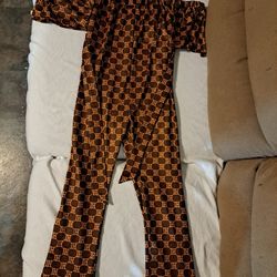 Girl's African Print Jumpsuit