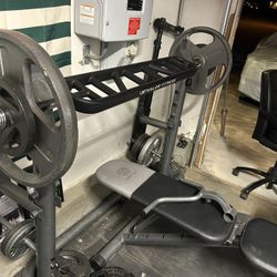 Large Weight Set Extra Weights Bars Bench Curl 