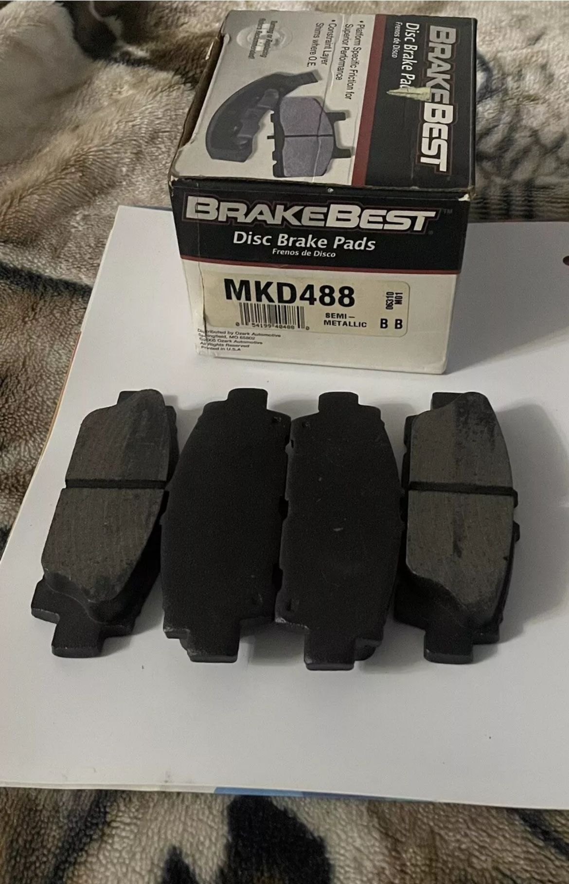 Disc Brake Pad Set-Brake Best Semi-met Pad Brakebest fits 90-92 Lexus LS400