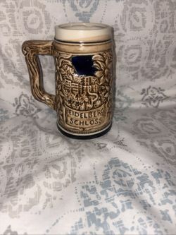 Vintage Heidelberg Castle Ceramic Beer Stein Made In Japan 