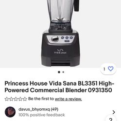 Princess House Blender $350
