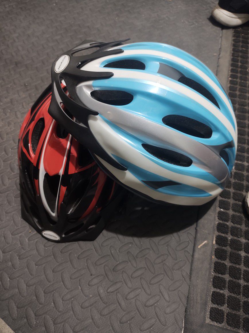 2 Schwinn Helmets, Biking, Skateboarding, Rollerblading