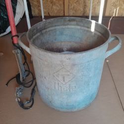 Large heavy duty metal container.