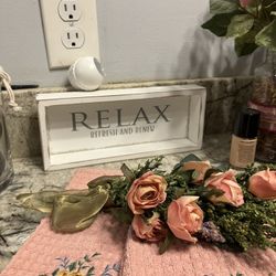 RELAX Sign For Bath Or Spa