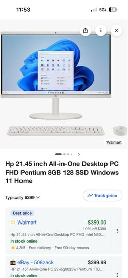 Hp computer just the PC no keyboard and mouse. And power cord. Works 100%