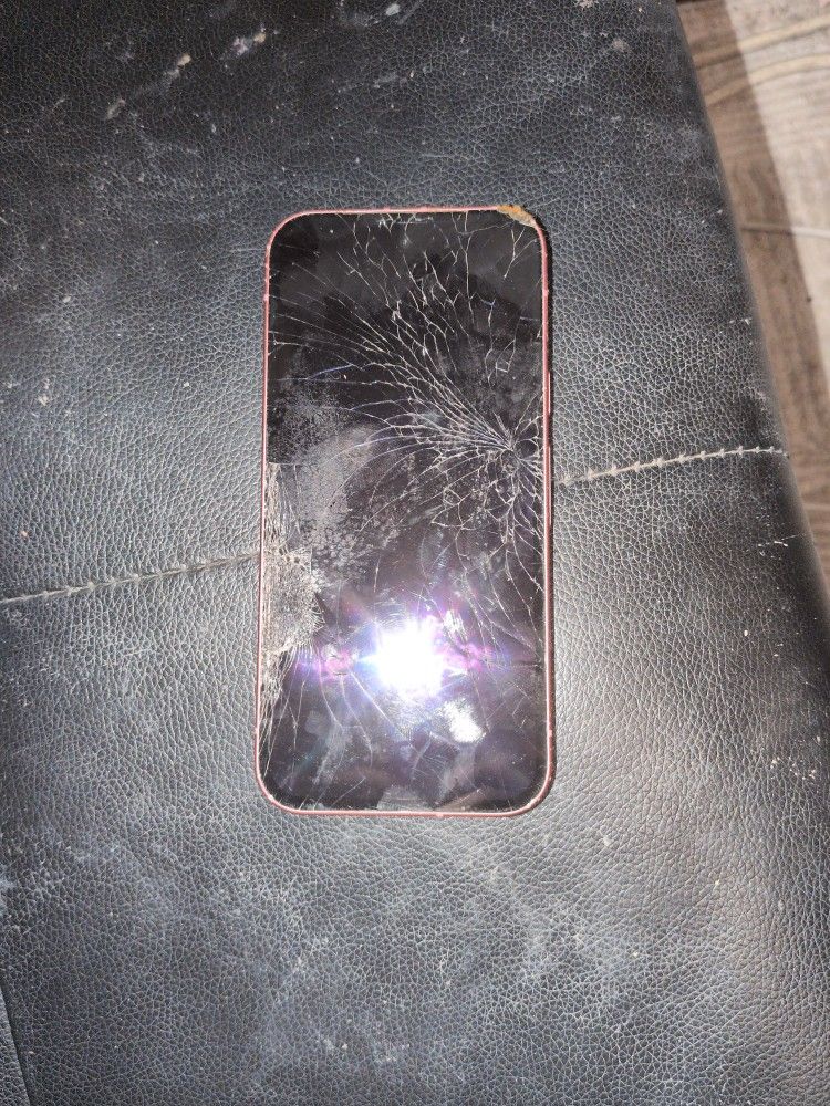 Unlocked Google Pixel 9a Magenta cracked screen 