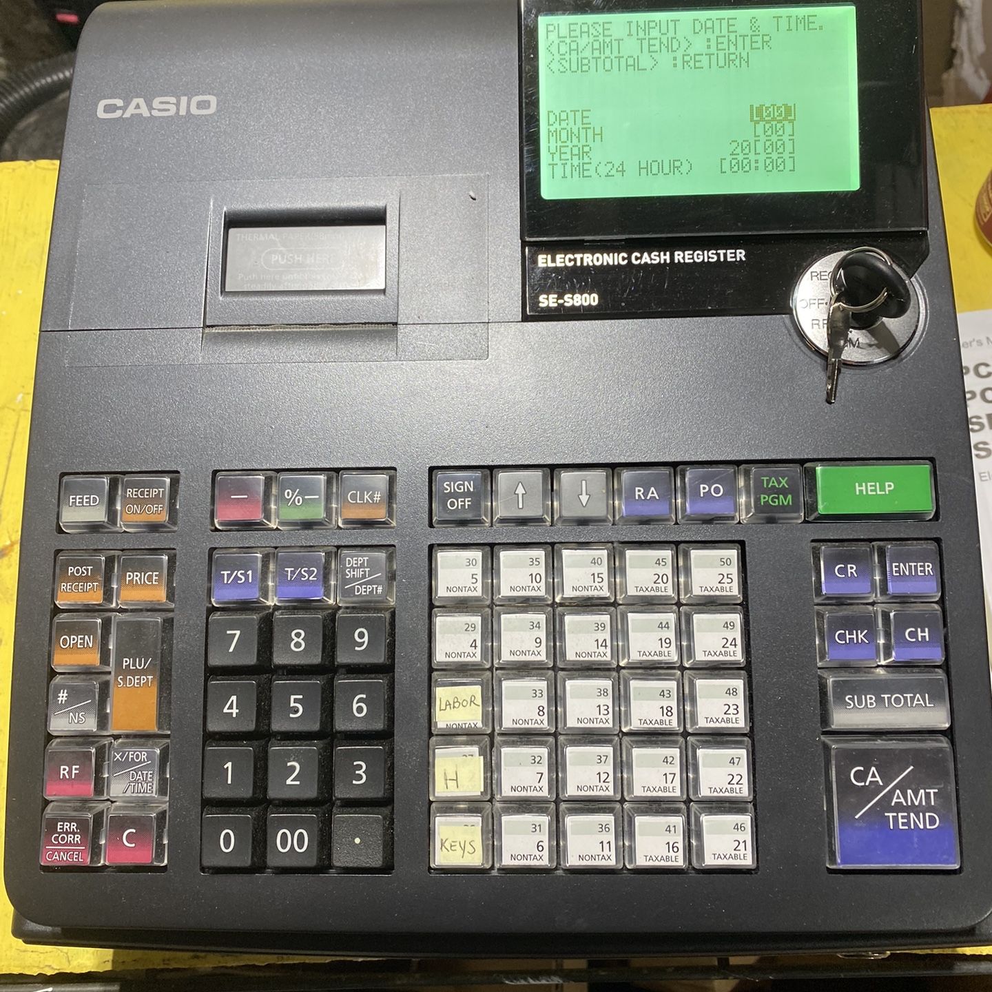 Brand New Casio SE-S800 POS/Cash Register- Never Used for Sale in