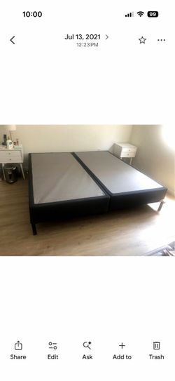 King size mattress foundation & metal bed frame