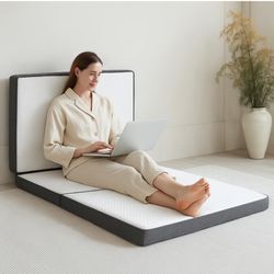Off white memory foam Foldable mattress turns to sofa